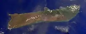 Image satellite de Molokai.