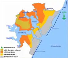 Carte hydrographique et géologique de Mombasa