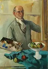 Autoportrait au chevalet, ca. 1935-1940, Joods Historisch Museum