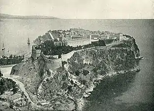 Le rocher de Monaco en 1890.