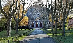 L'église du monastère de Prouilhe.