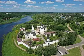 Vue à vol d'oiseau du monastère