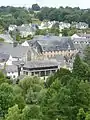 Le monastère, l'ancienne tannerie et le pré des Lavandières.