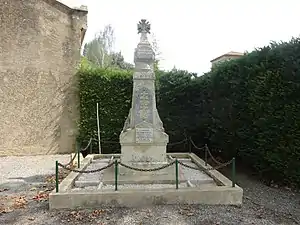 Le monument aux morts en 2017...