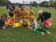 Tournoi de football féminin Mondial Pupilles remporté par le FC Nantes en 2019.