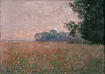 Champ d'avoine aux coquelicots - Claude Monet - 1890