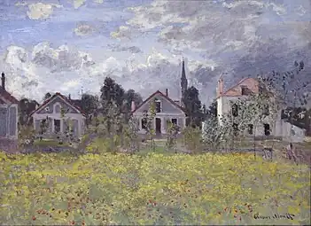 Maisons à Argenteuil  Claude Monet.