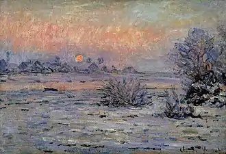 Claude Monet, Soleil d'hiver à Lavacourt (1879-1880)
