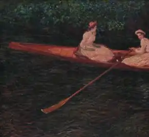 Claude Monet, Canoë sur l'Epte, c. 1890