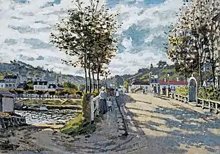 Monet, Le pont de Bougival, 1869.