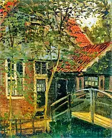 Claude Monet, Passerelle à Zaandam, 1871