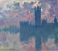 Claude Monet - Maison du Parlement, Londres (1902)