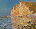 Monet : Marée basse aux Petites-Dalles (W905), collection Hasso Plattner.