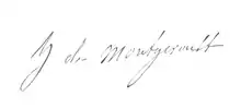 signature de Hélène de Montgeroult