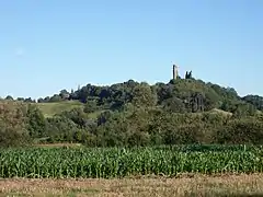 Le village vu depuis la D3.