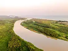 Le fleuve Mono près de Grand-Popo au Bénin.