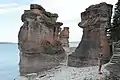 Monolithes sur l'Île Niapiskau