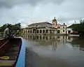 Arrivée à Mompox en barque.