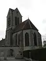 L'église, le Chevet.