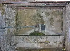 Fontaine initiale du château.