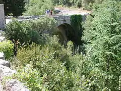 Pont à double tablier des Moulins sur la Siagnole : 1er 1655; 2e 1856.