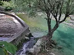 Le déversoir des eaux brassées dans la Siagnole.