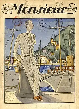Monsieur, janvier 1923.
