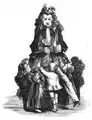 Monsieur de Pourceaugnac et plusieurs enfants criant « mon papa ! », acte II, scène X.