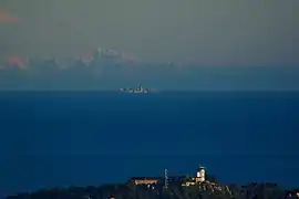 Corse vue de Nice en fin de journée.