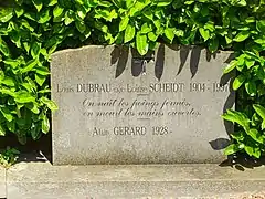 Tombe de Louis Dubrau née Louise Scheidt.