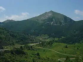 Mont Béas et croisement des routes de Massat et du col d'Agnes à l'étang de Lers