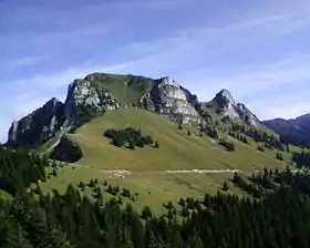 Vue depuis la crête des Bœufs.