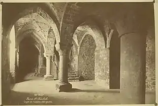 Salle de l'Aquilon. Photographie ancienne, vers 1880.