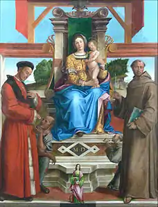 Vierge en Majestév. 1515, Berlin.