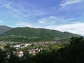 Vue d'ensemble du Grand Brion depuis les coteaux de la montagne d'Uriol.