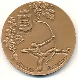 Revers de la médaille de Montauban représentant l'Héraklès de Bourdelle