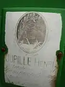 Tombe de Henri Jupille, mort le 9 septembre 1917 au bois de la Chaume.