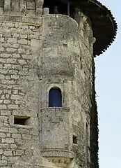 Tourelle aménagée dans la tour ouest