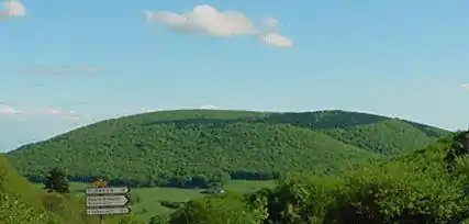 Vue du mont Beuvray depuis le sud.