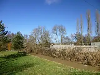 Le ru Simon à la station d'épuration des Lorrains.