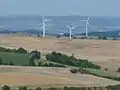 Le Lauragais, vue vers le nord-est