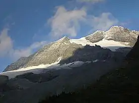 Le Monte Leone depuis le col du Simplon.