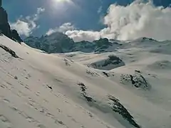 Vue du Monte Cinto depuis les pentes du versant nord.