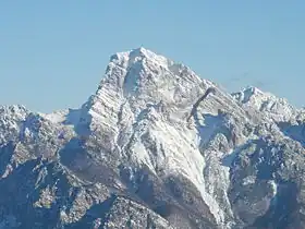 Le Monte Sernio vu du sud-ouest.