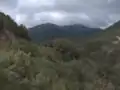 Mont Lattias, vue d'est, depuis la gorge de Gutturu Mannu