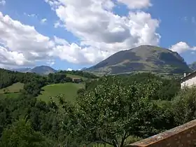 Vue du Monte Sibilla depuis Montefortino.