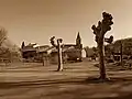 La place du village avec vue sur l'église