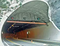 Entrée du tunnel du Siaix, entrée côté Centron