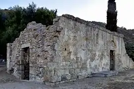 L'église San Quilico ruinée.