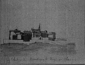 Montigny, dessin du XIXe siècle par Pernot.